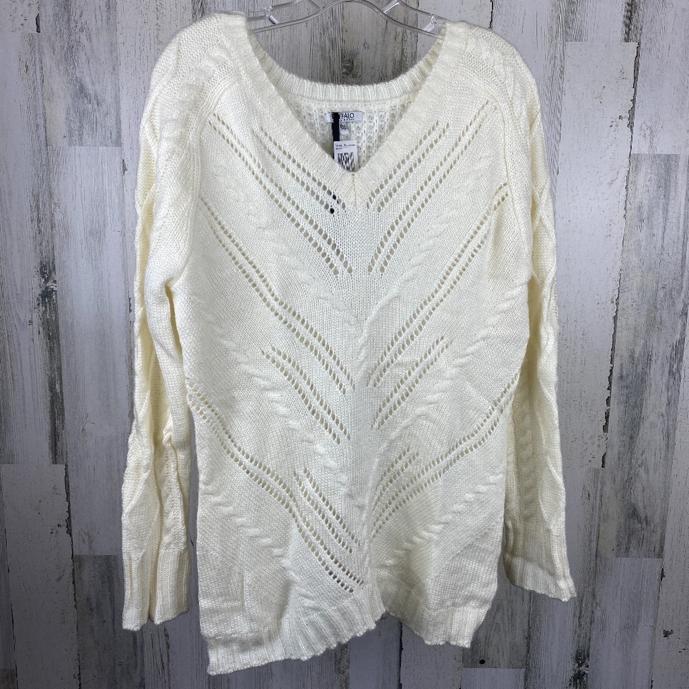 Buffalo David Bitton XL Cream Color Sweater NWT